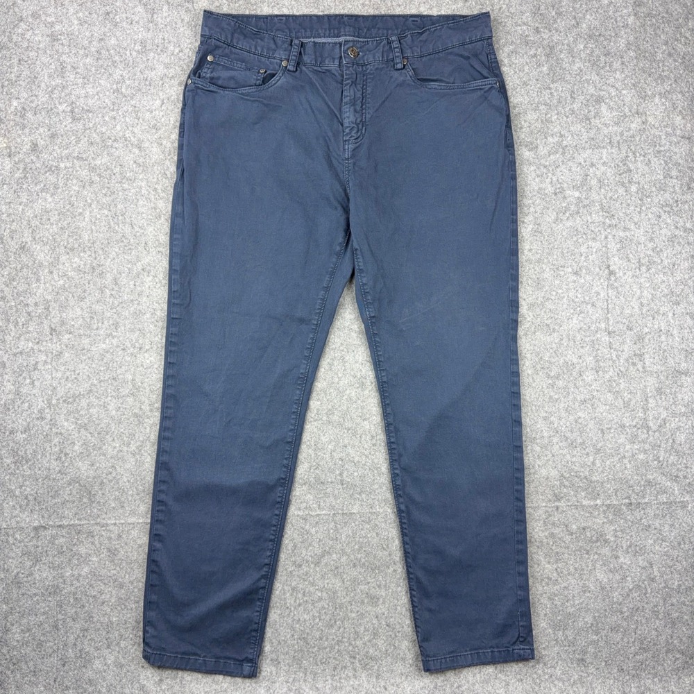 Brooks Brothers Pants Mens 38x30 Navy Slim Fit Stretch Cotton Casual 5 Pocket